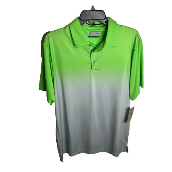 Pga Tour Men's Classic-Fit Stretch Performance Ombre Golf Polo Shirt Size M - Picture 1 of 6
